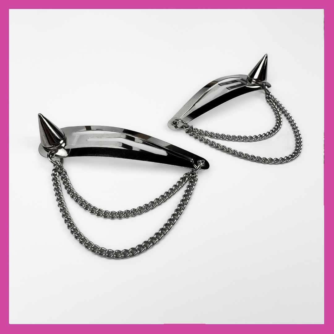 SPIKED | STEEL HAIR CLIPS