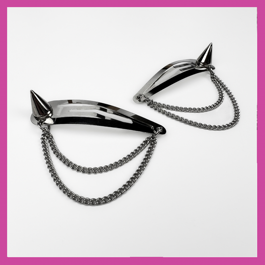 SPIKED | STEEL HAIR CLIPS