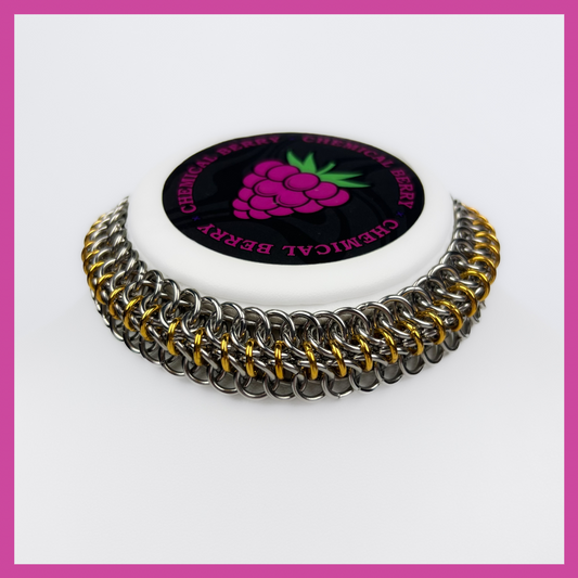AURELIA | STEEL & GOLD NECKLACE