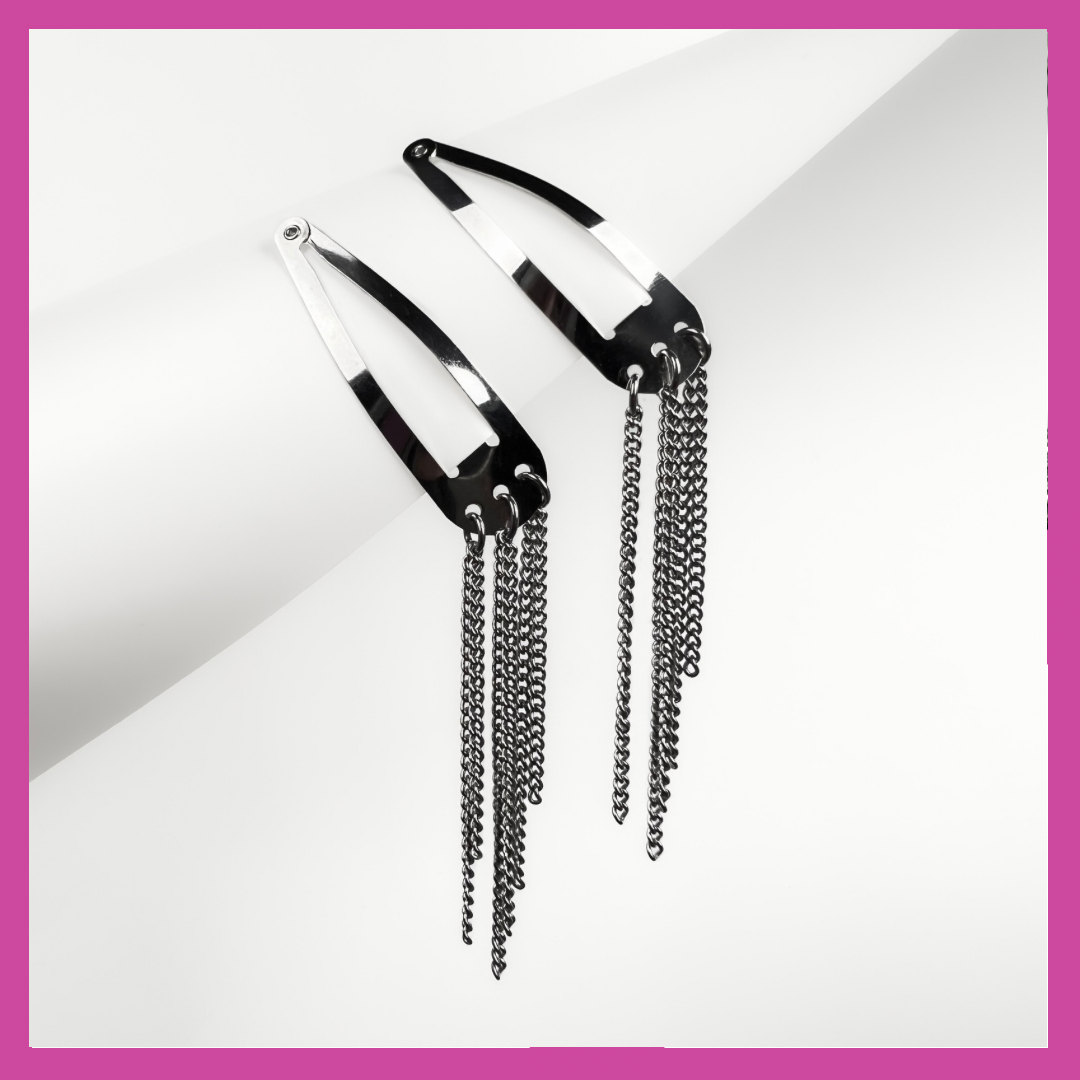 CHAINED | STEEL HAIR CLIPS