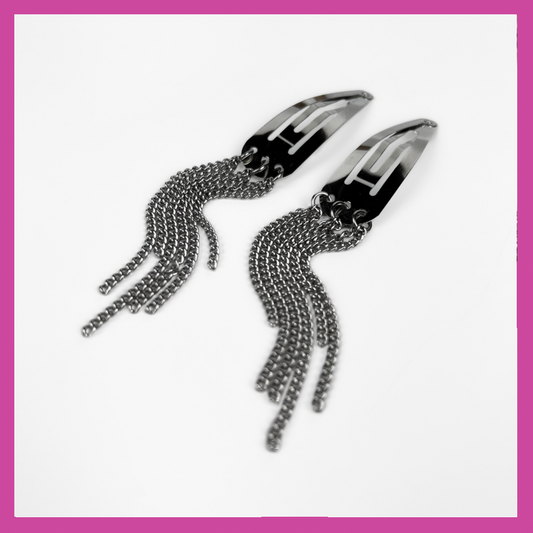 CHAINED | STEEL HAIR CLIPS