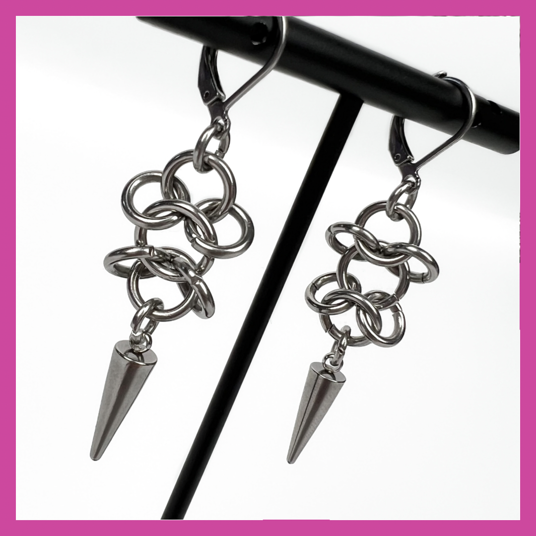 ZENITH STEEL EARRINGS