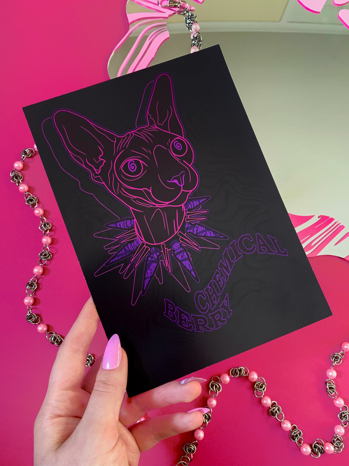 CHEMICAL KITTY A5 PRINT Chemical Berry
